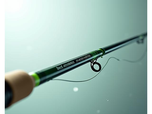 Moderne Spinnrute mit Schnurführung