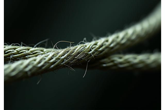 Geflochtene Angelschnur, Nahaufnahme