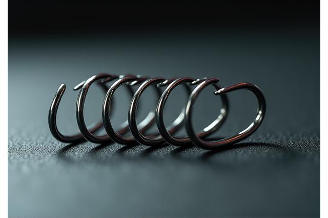 Nahaufnahme feiner Angelhaken in verschiedenen Grössen